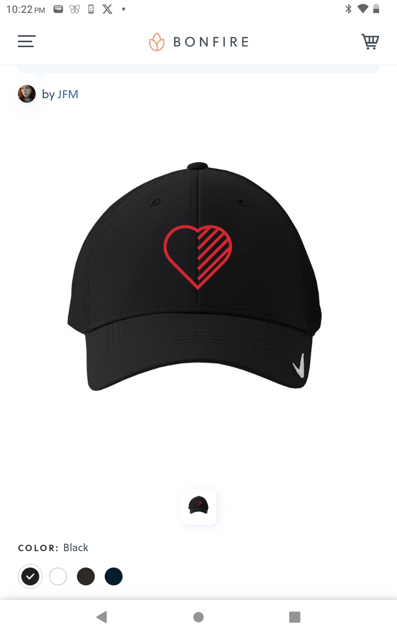 Nike Dri Fit Legacy OSFM half heart